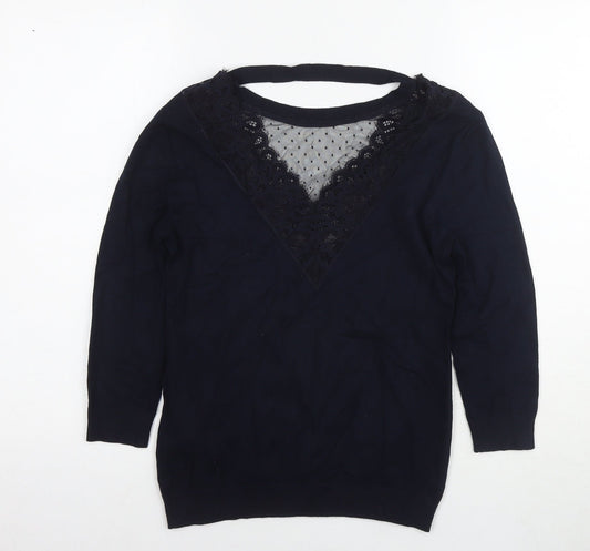 Womens UK Size XS Morgan Blue Pullover Jumper