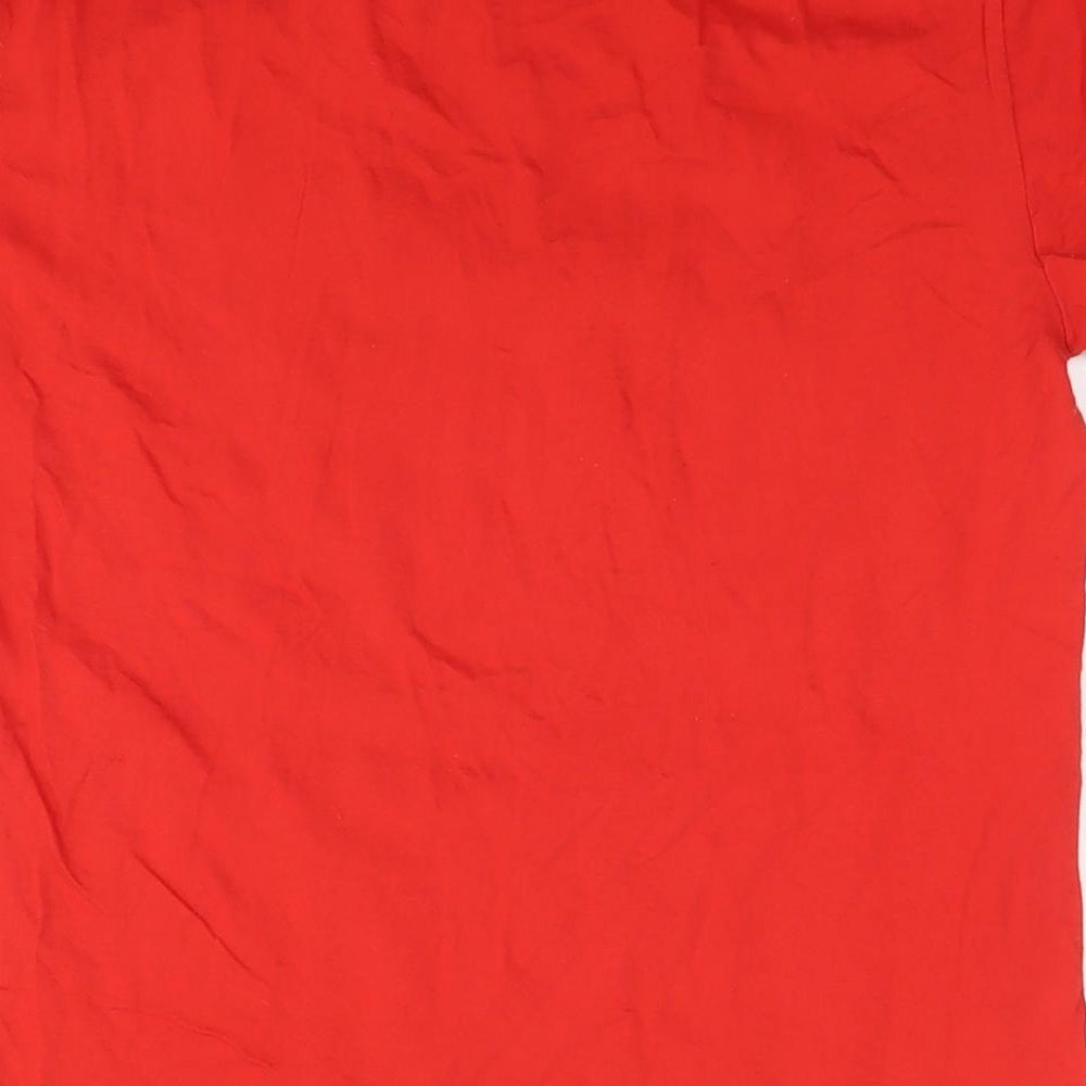 Womens UK Size M Star Wars Red Basic T-Shirt