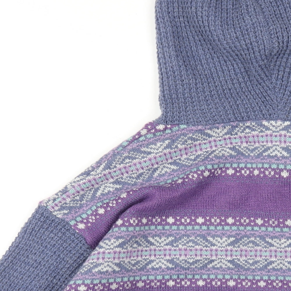 Womens UK Size S EWM Multicoloured Pullover Hoodie