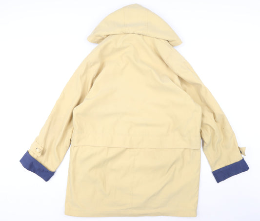 Astarka Mens Yellow Jacket Coat Size M Zip