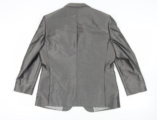 Mens UK Size 42 Fellini Regular Grey Suit Jacket