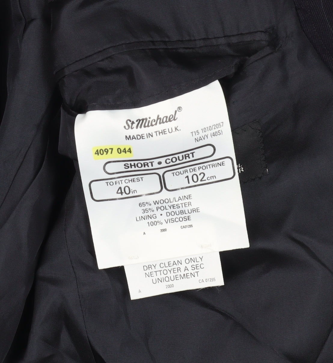 Mens UK Size M Marks and Spencer Regular Navy Suit Jacket