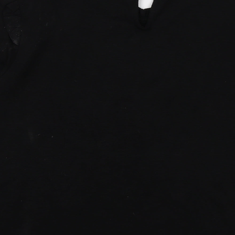 Womens UK Size XL b.young Black Basic Blouse