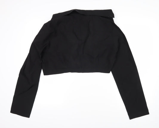 Womens UK Size 14 PRETTYLITTLETHING Black Jacket