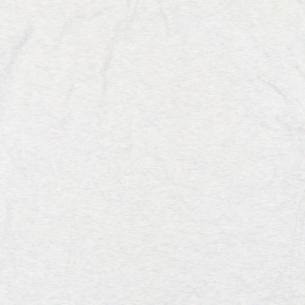 NEXT Girls Grey 100% Cotton Basic T-Shirt Size 12 Years Round Neck Pullover - Bonjour