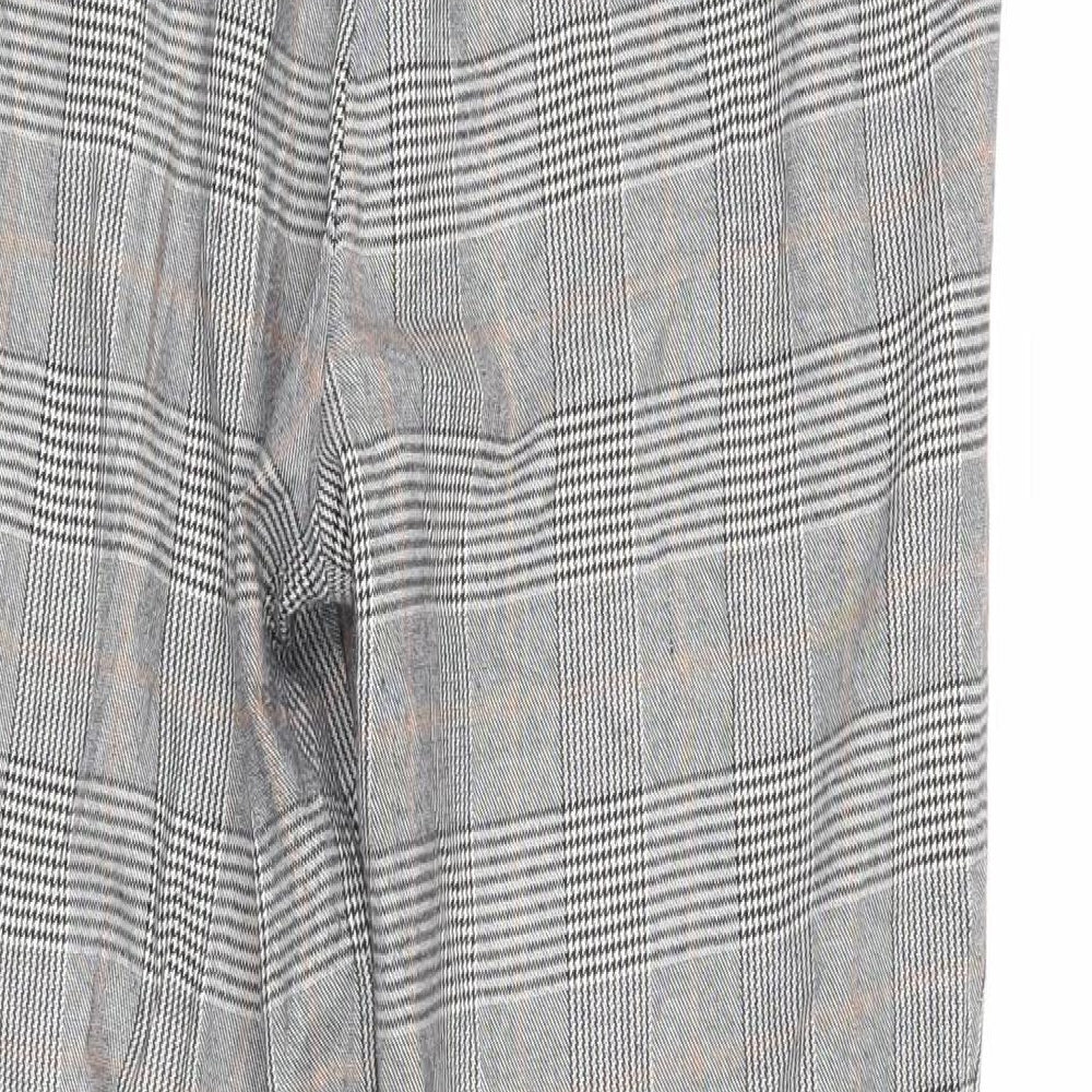 Womens UK Size M Stradivarius Regular Fit Brown Trousers