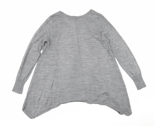 Womens UK Size S H&M Grey Pullover Jumper