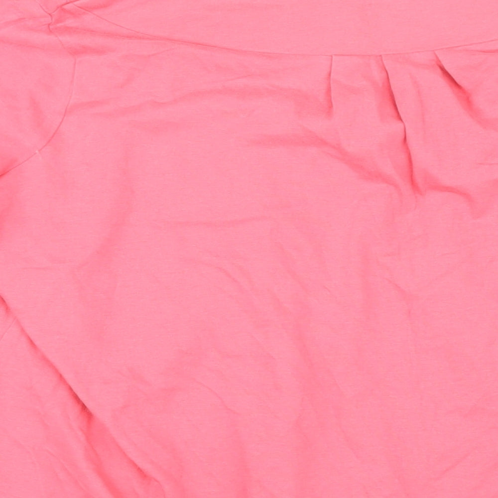 Womens UK Size 16 Marks and Spencer Pink Basic Button-Up