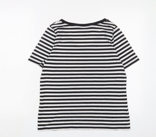 Womens UK Size 12 New Look Black Basic T-Shirt