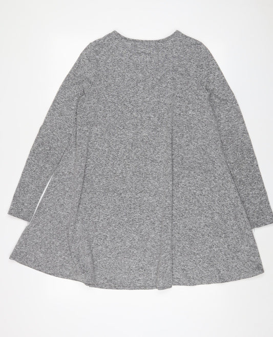 Glamorous Womens Grey Polyester A-Line Size S Crew Neck Pullover