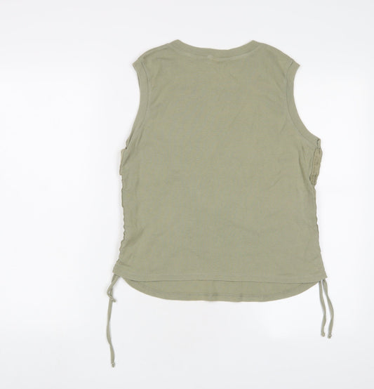 Womens UK Size 14 Dorothy Perkins Green Basic Tank