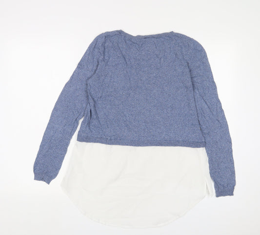 Womens UK Size 10 Warehouse Blue Pullover Jumper