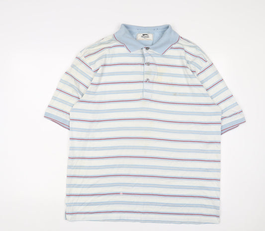 Mens UK Size XL Slazenger Blue Polo
