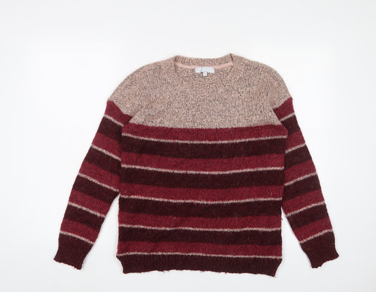 Womens UK Size 12 Red Herring Pink Pullover Jumper