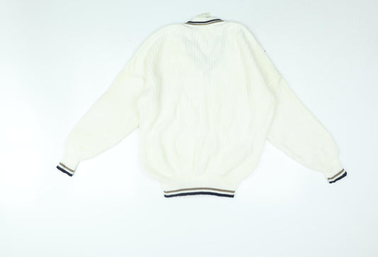Womens UK Size M Dorothy Perkins White Pullover Jumper