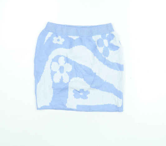 Womens UK Size M PRETTYLITTLETHING Mini Knit Skirt