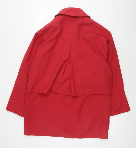 Womens UK Size M Dannimac Red Parka Coat