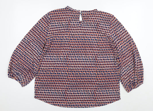 Womens UK Size L Adrianna Papell Multicoloured Basic Blouse