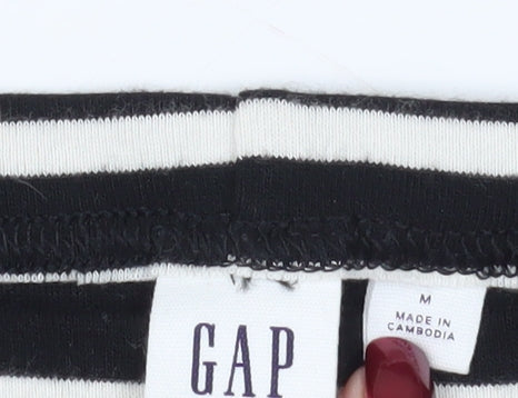 GAP Black Striped Shift Dress, Size M, Casual Style