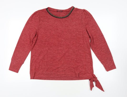 Womens UK Size L Klass Red Pullover Jumper