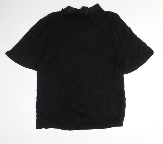 Womens UK Size 14 Marks and Spencer Black Basic T-Shirt