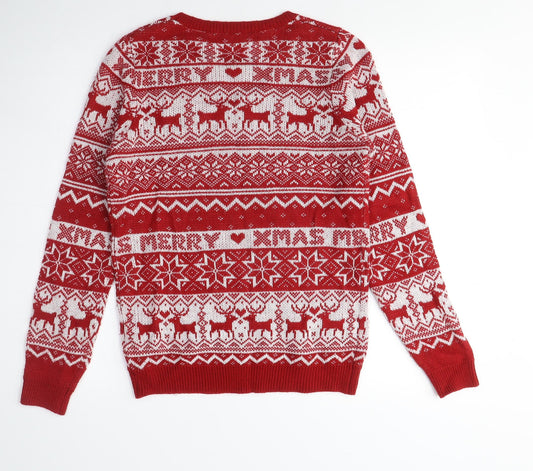 Womens UK Size 8 Dorothy Perkins Red Pullover Jumper