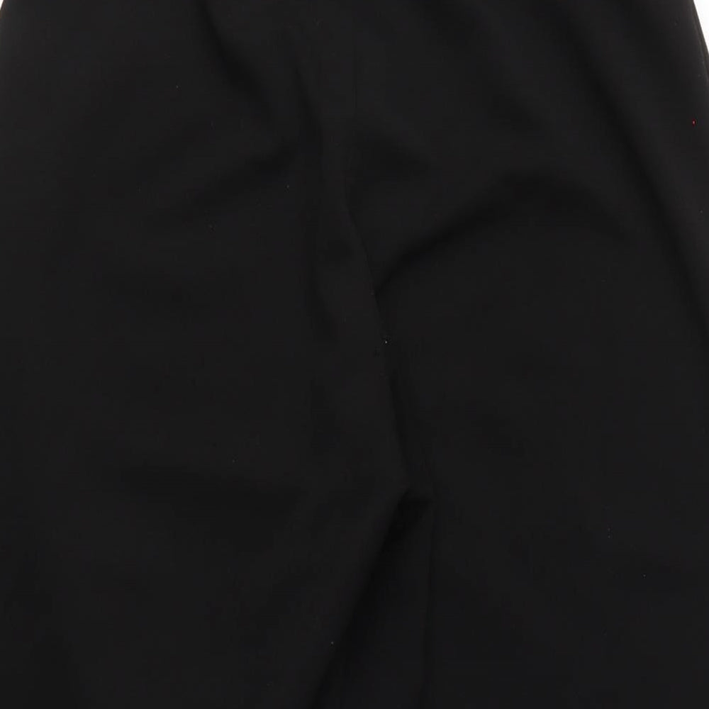 New Look Womens Black Polyester Capri Trousers Size 8 L20 in Regular Zip