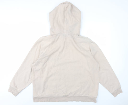 H&M Womens Beige Cotton Pullover Hoodie Size XL Pullover