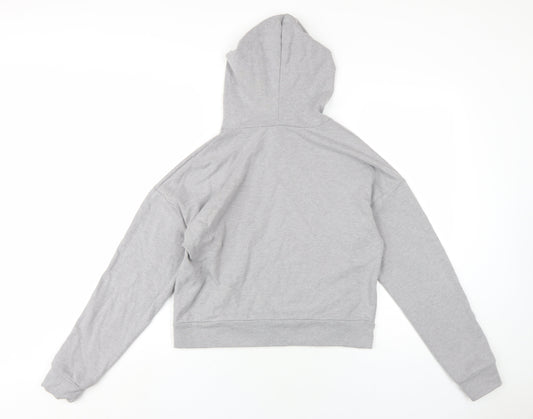 Womens UK Size M FOREVER 21 Grey Pullover Hoodie
