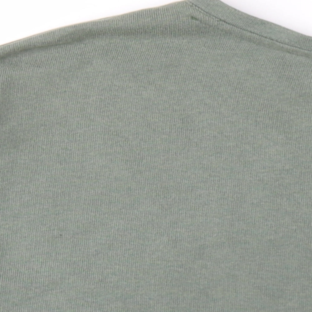 Womens UK Size XL Pull&Bear Green Pullover Sweatshirt