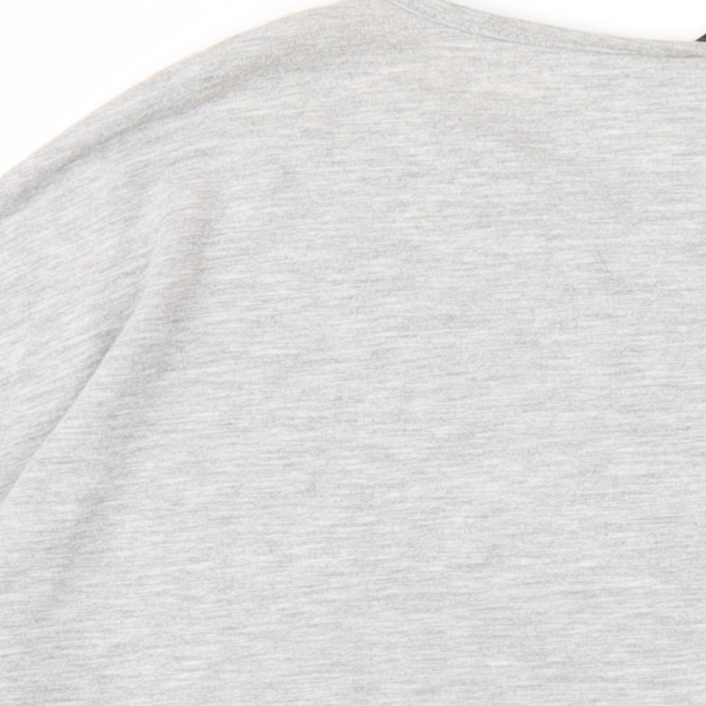 Womens UK Size 10 Roman Grey Basic T-Shirt