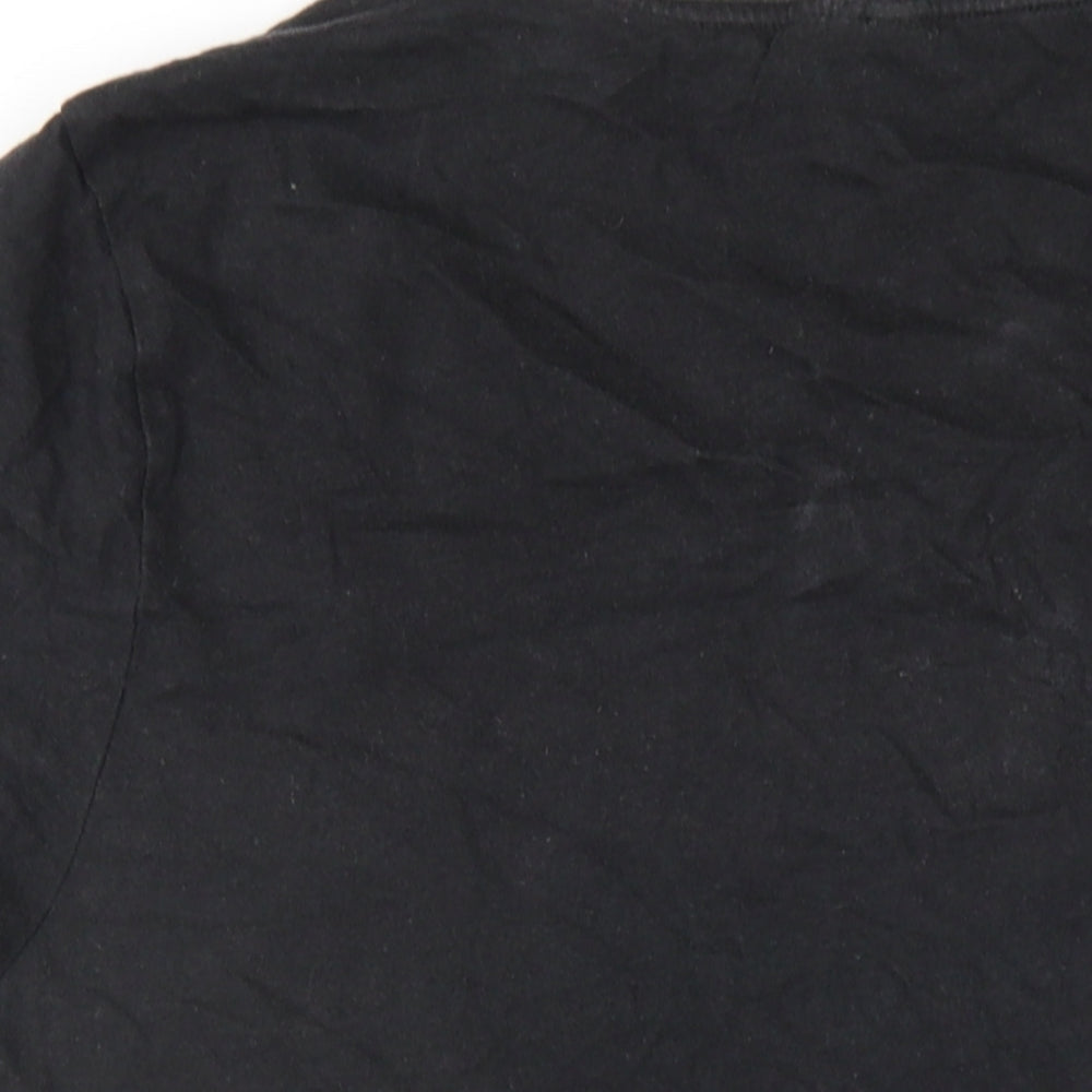 Womens UK Size S H&M Black Basic T-Shirt