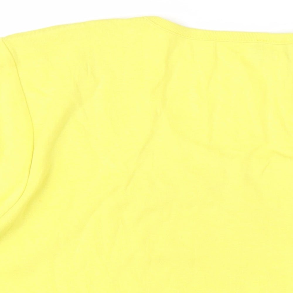 Womens UK Size L Klass Yellow Basic T-Shirt