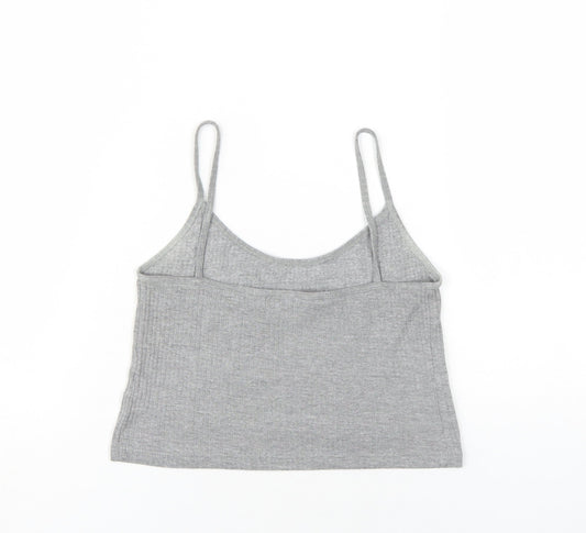Womens UK Size 12 Topshop Grey Camisole T-Shirt