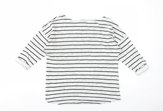 Womens UK Size S H&M Grey Basic T-Shirt