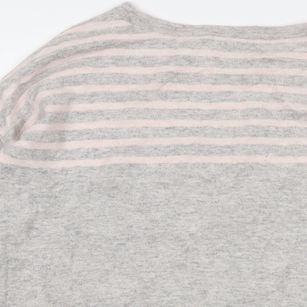 Womens UK Size 10 Pure Grey Pullover Jumper