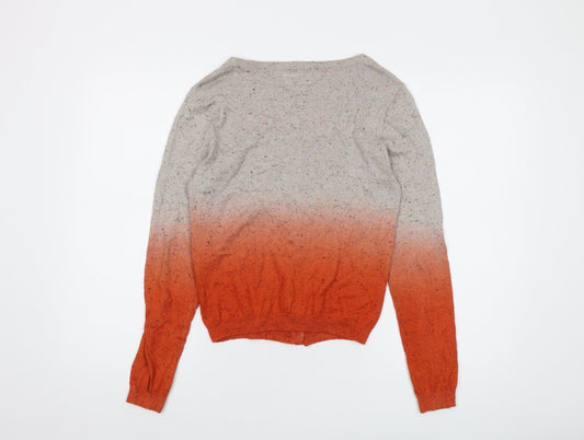 Womens UK Size XS Numph Grey Cardigan Jumper