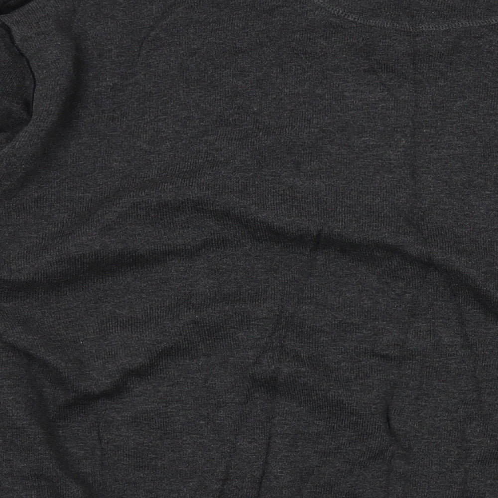 RJR.John Rocha Mens Grey V-Neck Cotton Pullover Jumper Size 3XL Long Sleeve