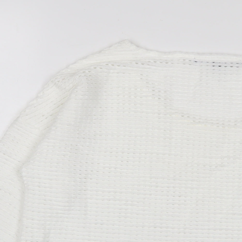Womens UK Size XS French Connection White Pullover Jumper