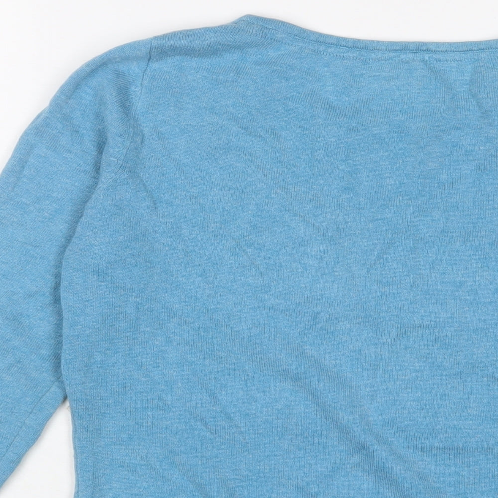 Womens UK Size S Ness Blue Pullover Jumper