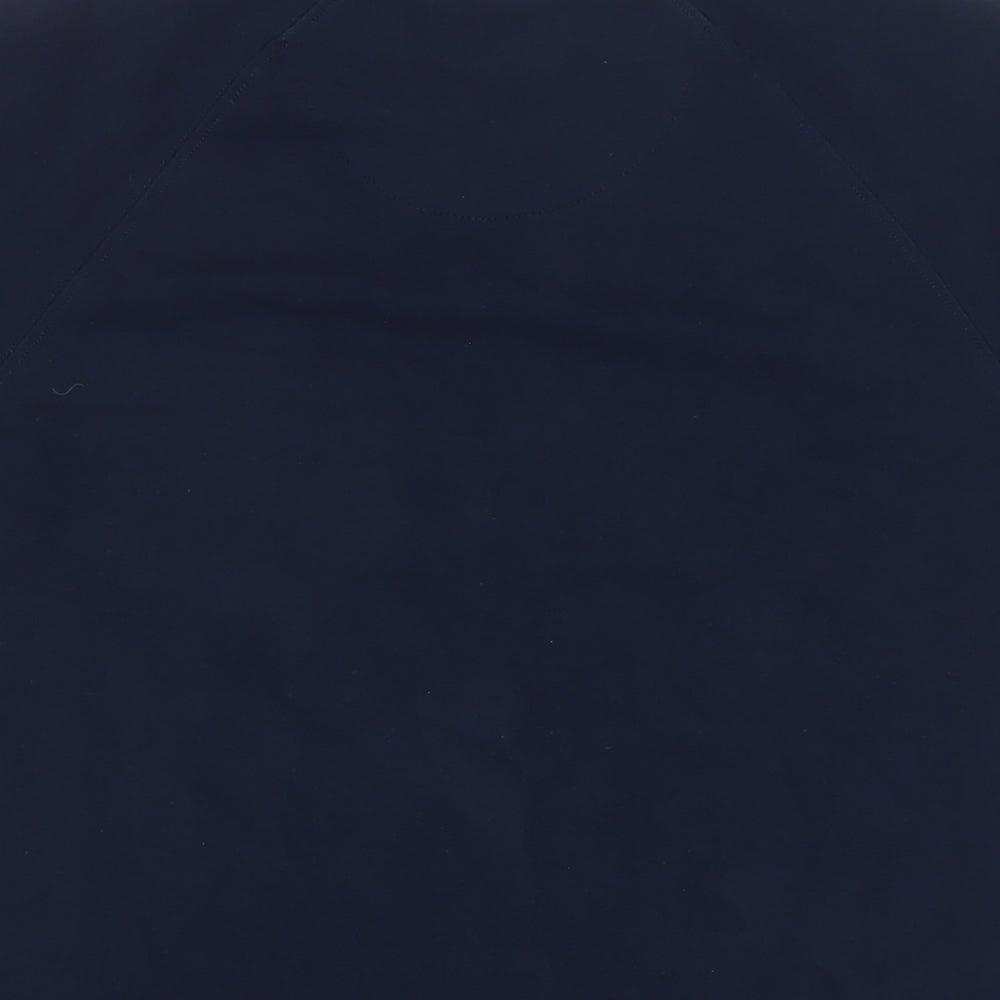 Bewley Ritch Mens Blue Cotton T-Shirt Size L Crew Neck - Logo, Embroidered