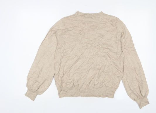 Womens UK Size M Marks and Spencer Gold Pullover Jumper