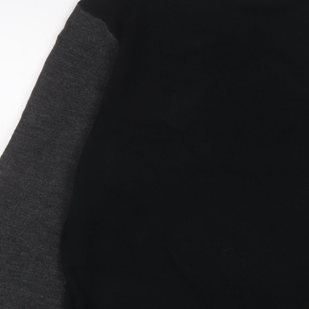 Mens UK Size M New Look Black Pullover Jumper
