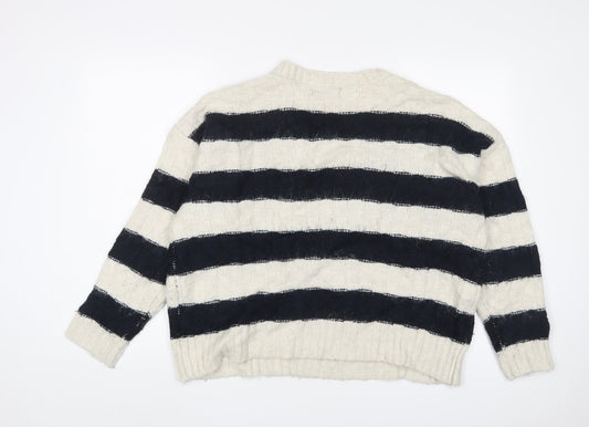 Womens UK Size XL Marks and Spencer White Pullover Jumper
