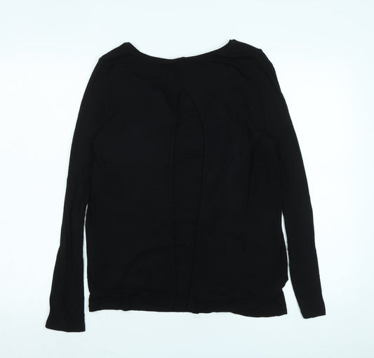 Womens UK Size 10 Phase Eight Black Tunic Blouse