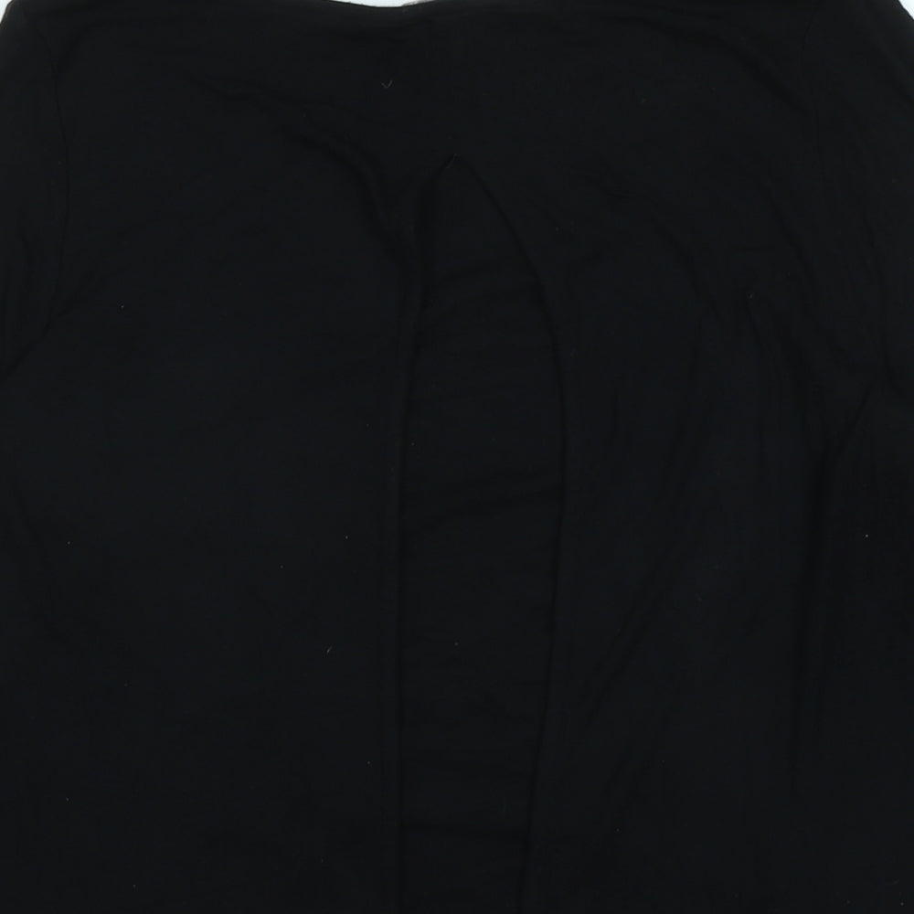 Womens UK Size 10 Phase Eight Black Tunic Blouse