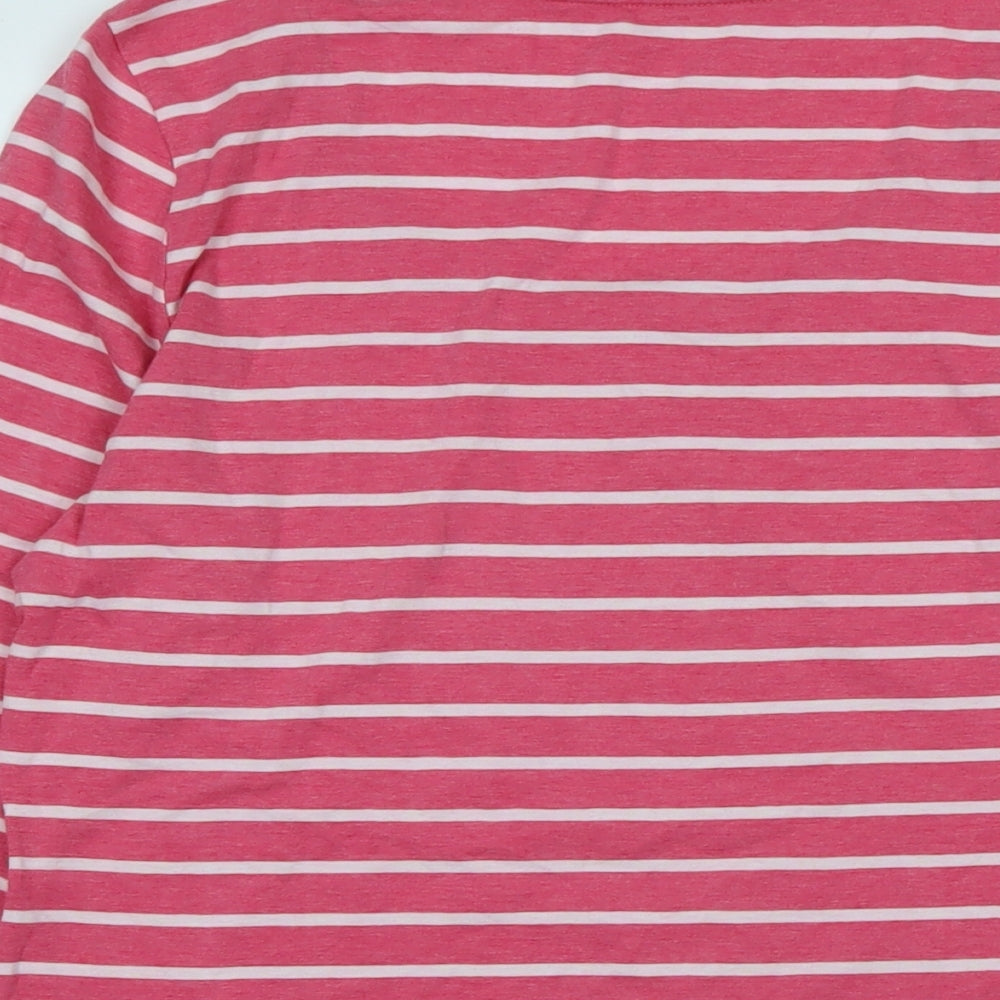 Womens UK Size M Lands' End Pink Jersey T-Shirt