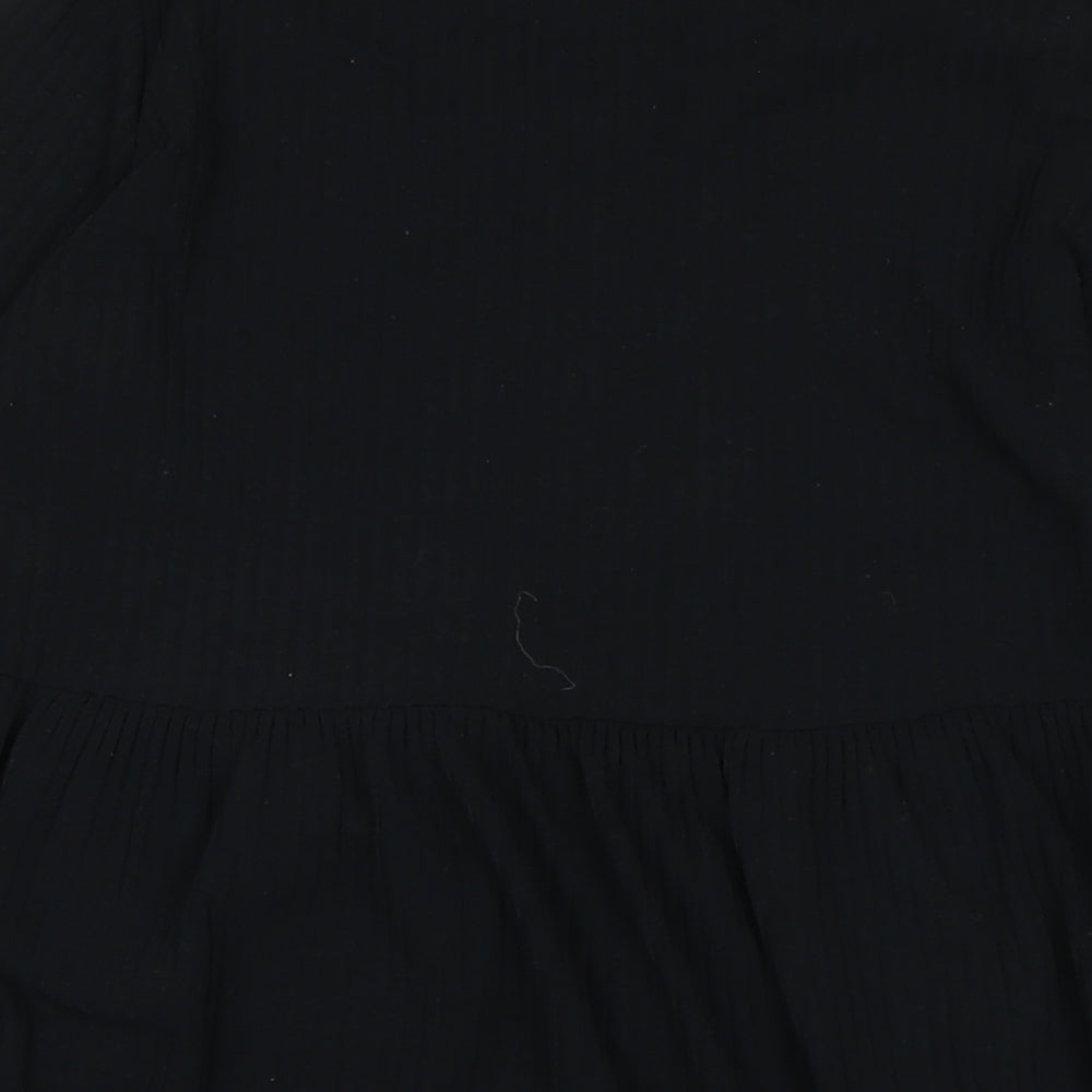 Womens UK Size 12 New Look Black Tunic T-Shirt