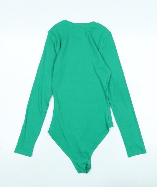 Womens UK Size 8 New Look Green Jersey T-Shirt