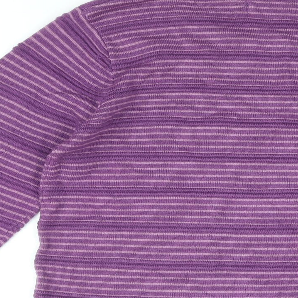 Womens UK Size 10 Isle Purple Pullover Jumper